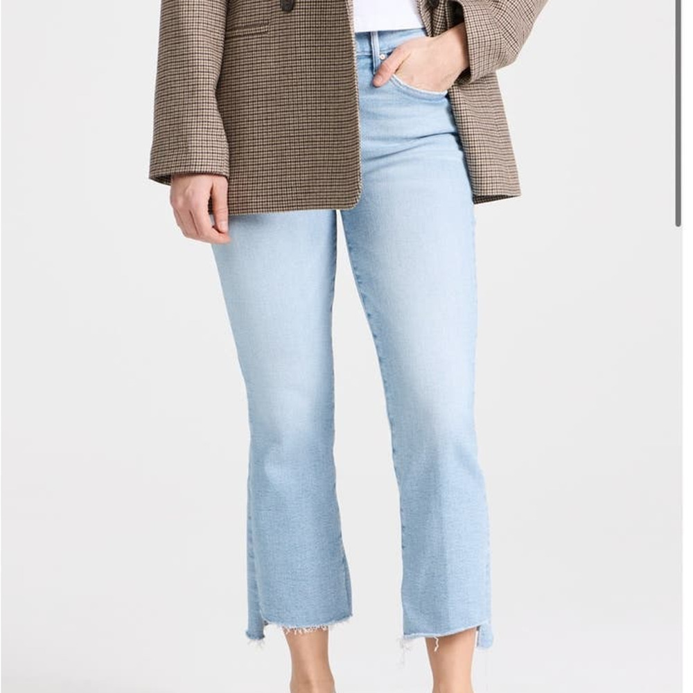 NWT MOTHER Light Blue Straight Leg Jeans